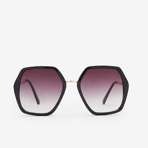 Express Purple Tinted Hexagon Sunglasses nwt